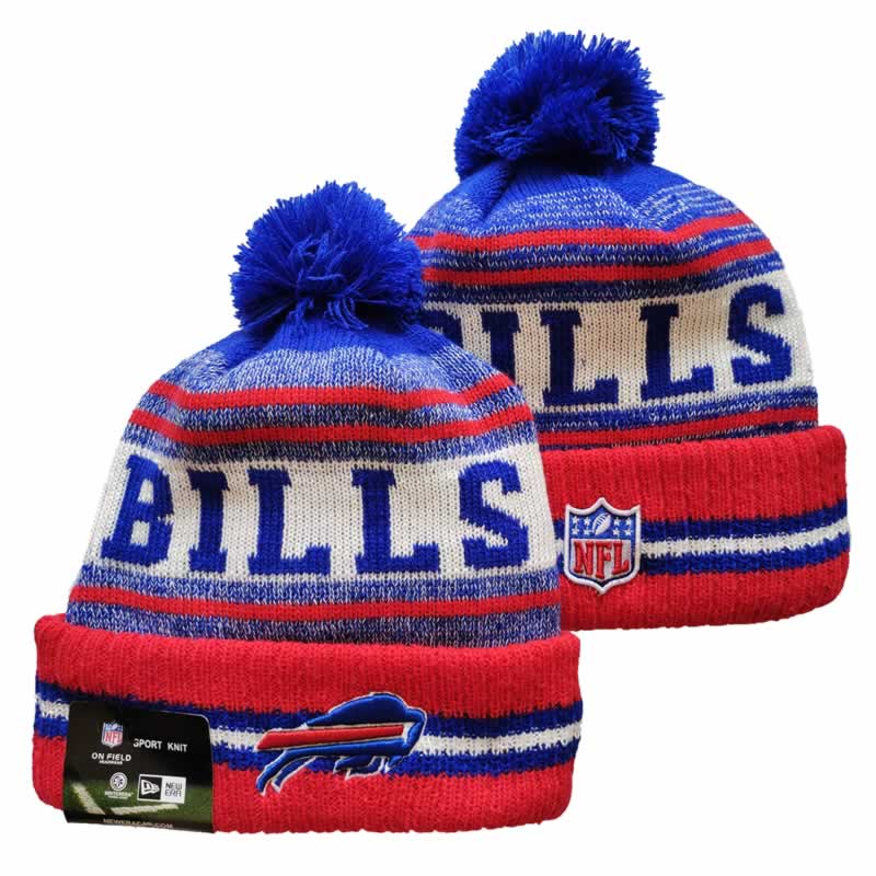 Bills Team Logo Red and Royal Pom Cuffed Knit Hat YD,We sell and wholesale Bills Team Logo Red and Royal Pom Cuffed Knit Hat YD on line form chian!
